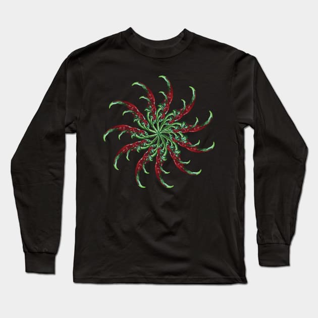 Hot peppers Sun Long Sleeve T-Shirt by Manitarka